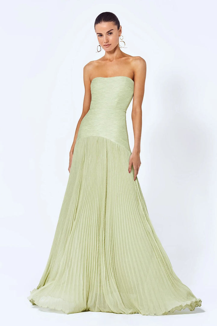Mali - Women’s sleeveless maxi dress with drop waist design