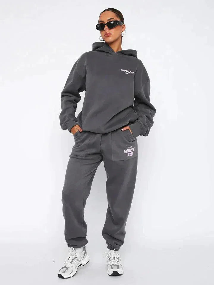 Adelynne soft two-piece set: cozy hoodie + matching pants in a soothing pastel hue, made from soft, breathable fabric for…