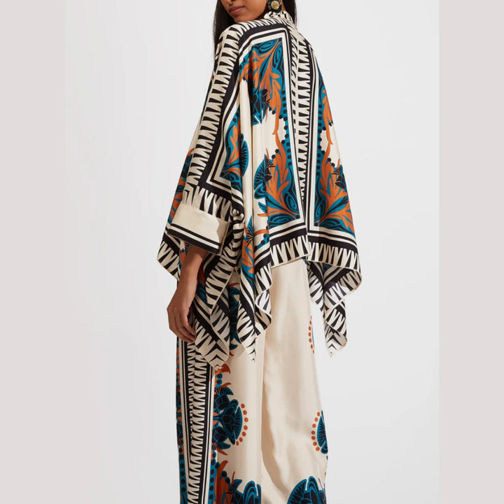 "Jasper Bohemian Set featuring a tie-dye top and flowy skirt for spring days, made of soft and breathable fabric."