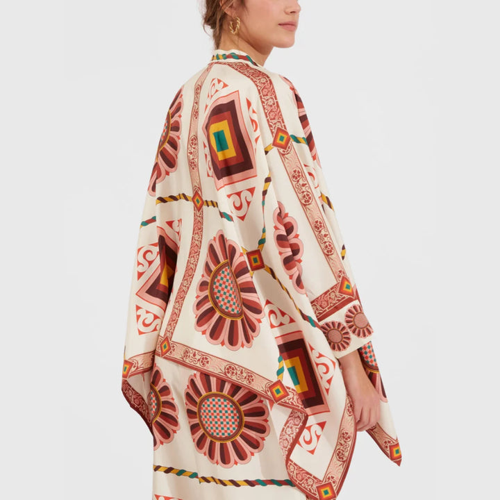 "Jasper bohemian set featuring versatile spring designs with intricate patterns and soft, breathable fabric."